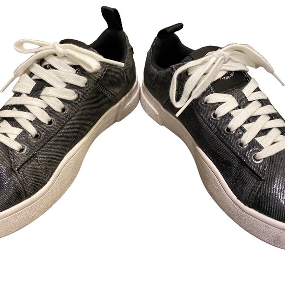 NEW Diesel Women’s S-Clever Low Black Gray Sneakers Shoes Size 7.5 - Picture 5 of 11
